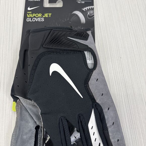 Mens Size XL Nike Vapor Jet 5.0 FG NFL Leather Football Gloves Black PGF665-017 - Picture 3 of 8